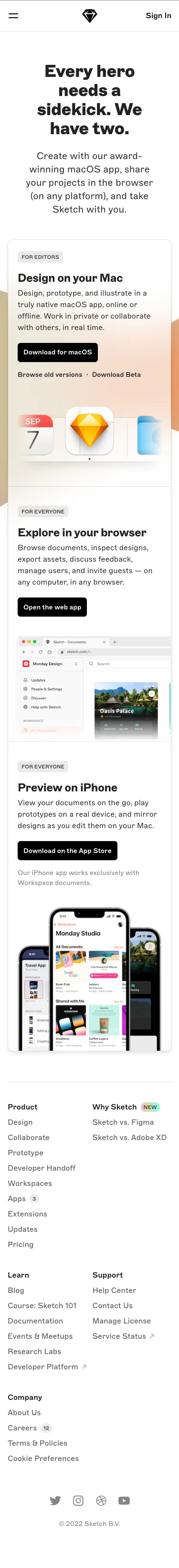 Mobile design for Sketch: Apps